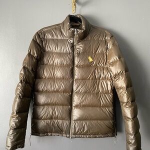 OVO Brown Lightweight Puffer Jacket